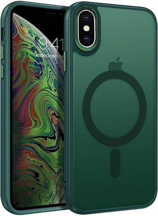 Case BENTOBEN Magnetic Iphone Xs Max, Compatible with Wireless Charger and Magsafe Card Wallet, Simple Clear Shockproof Drop Resistant Anti-Fingerprint Case Compatible with Iphone Xs Max - Green - pzsku/Z1AC528F931E9EDCCACEEZ/45/_/1740259614/8496b603-e3be-4ce7-a9a3-1be0f6983598