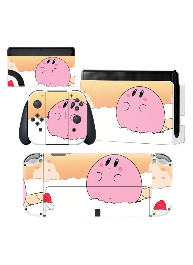 Generic For Nintendo Switch Oled Sticker NS Sticker Switch Pain Sticker Anti-Scratch Resistant Cover Film-Color:0383  - Image 1