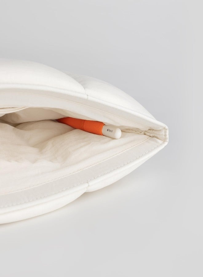 Comfyable Puffy 9-11 Inch Tablet Sleeve Compatible for 11 Inch iPad Pro M5, iPad Air M3 2025 with Magic Keyboard, Quilted Puffer Tablet Carrying Case for Women Men, Rice - Image 4