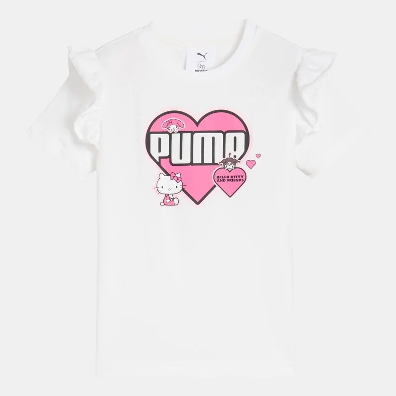 PUMA Kids' Hello Kitty And Friends Ruffle T-Shirt