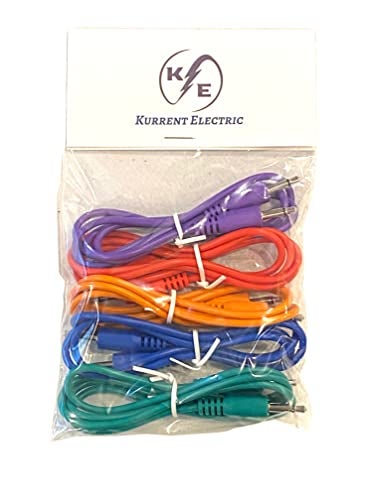 Kurrent Electric (5 Color Pack of 3.5mm Mono TS Modular Synth Patch Cables Compatible with Many Modular and Semi-Modular Synthesizers - Image 2