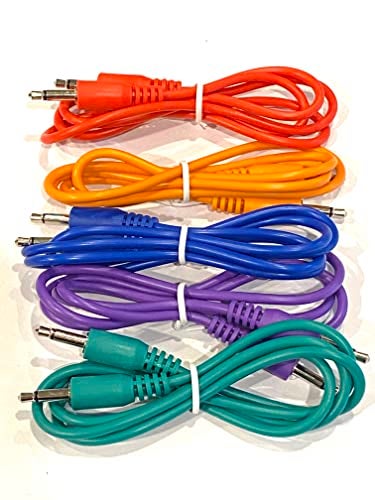 Kurrent Electric (5 Color Pack of 3.5mm Mono TS Modular Synth Patch Cables Compatible with Many Modular and Semi-Modular Synthesizers - Image 3
