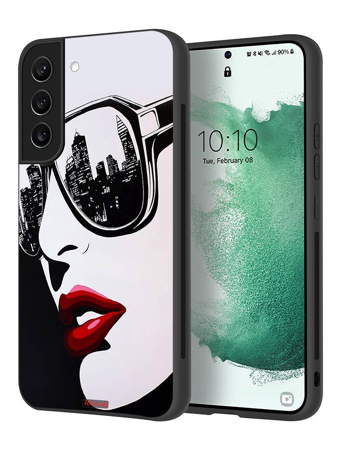 Tolwak Samsung Galaxy S21 FE 5G Protective Case Cover Girl Face Abstract Art - Image 1