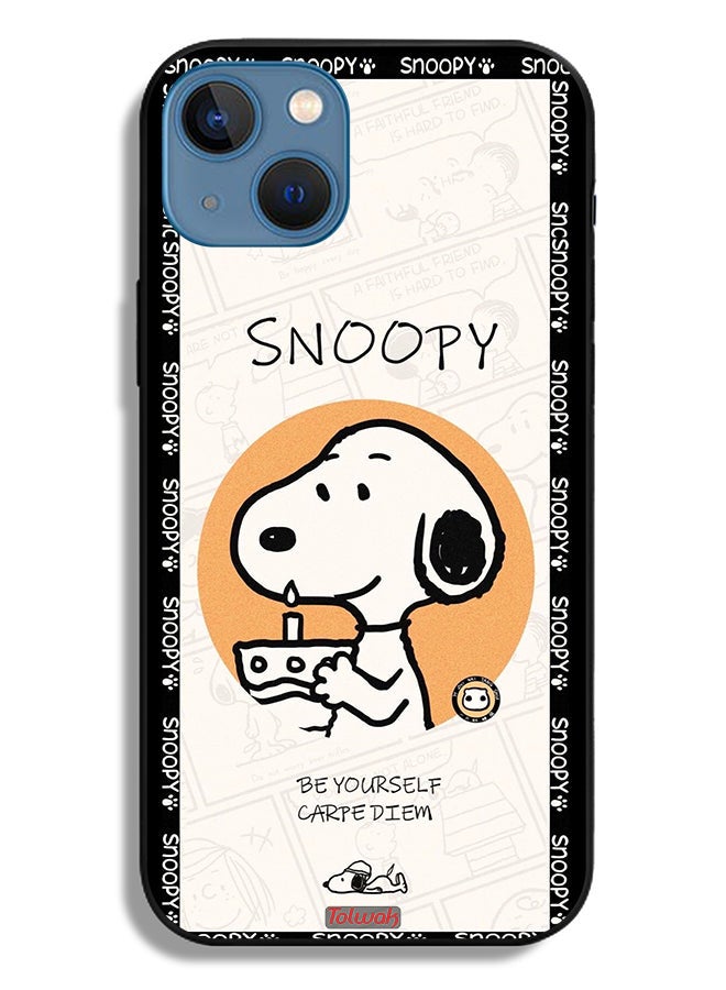 Tolwak Apple iPhone 13 Protective Case Snoopy Be Yourself - Image 2