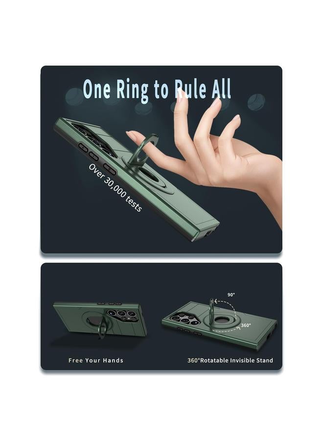S-TOP Case For Samsung Galaxy S25 Ultra 5G Armor MagSafe Ring Holder Phone Case - Image 5