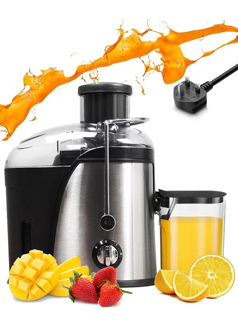 BOSSTECH High Performance 850W Juicer Extractor with Large Feeding Mouth, 3 Adjustable Speeds, Durable Stainless Steel Design, 500ML Juice Capacity, Fast Blending and Smooth Juice Extraction for Daily Healthy Drinks - Image 2