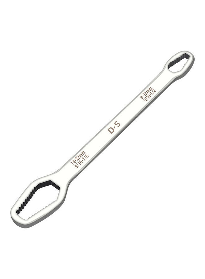 NIBEMINENT Double-Head Ratchet Wrench Silver 
