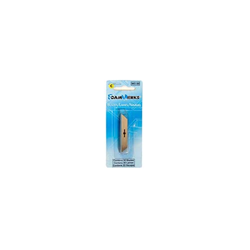 Logan Graphics FoamWerks Replacement Blades C 20 Pk-Fits the Straight Cutter, Straight/Bevel Cutter, Rabbet Cutter, and V-Groove Cutter - Image 1
