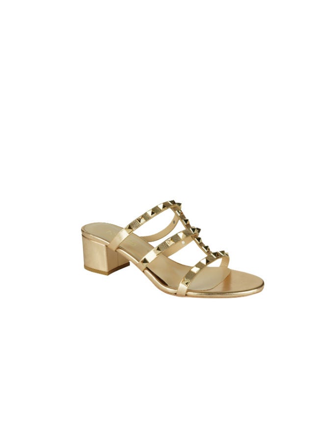POLETTO Poletto Ladies Block Heel 16984 C1064 R Gold  - Image 1