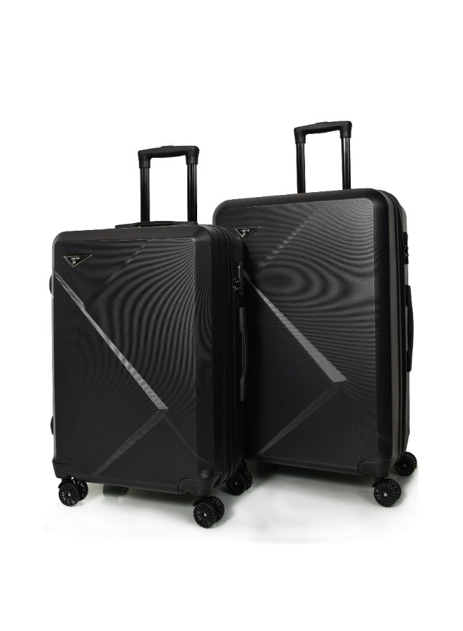 مورانو طقم شنط سفر لون اسود مكون من 3 حقائب أمتعة 4 عجلات - Image 4