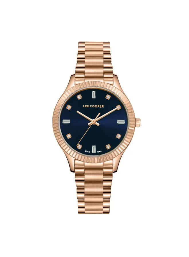 لي كوبر ساعة يد نسائية معدنية بعقارب . -  مم
