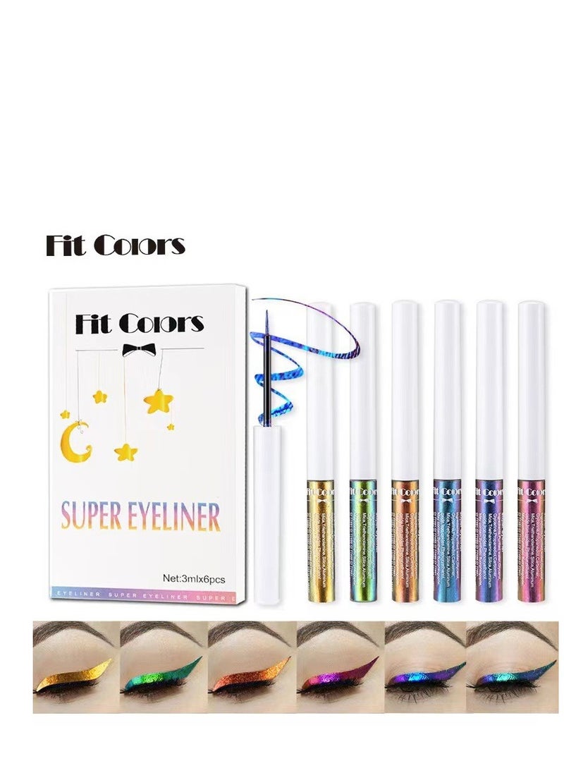 Fit Colors Optical Chameleon Eyeliner 6 Sets Light Transformation Stage Eyeliner  - Image 2