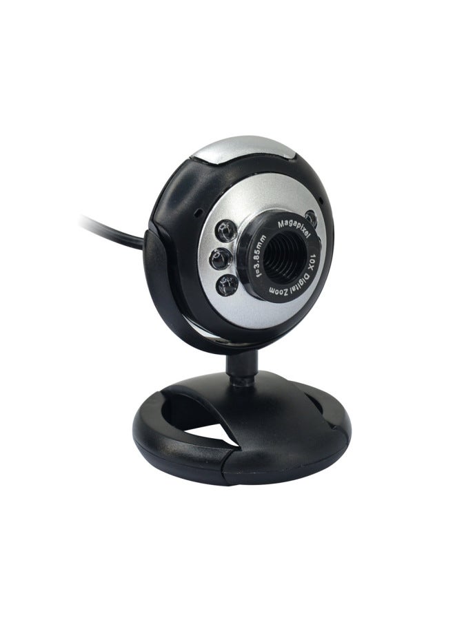 M26 Spot Desktop Notebook With Microphone Night Vision Six Lights Webcam Computer Network Video Camera-Color:M0160 + Box (1080p) - Image 3