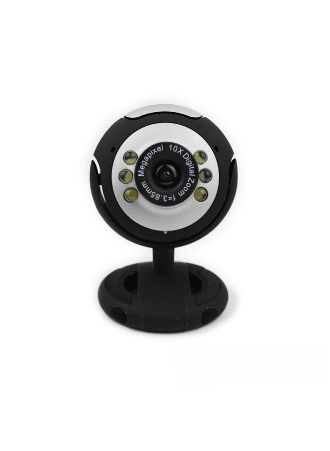 M26 Spot Desktop Notebook With Microphone Night Vision Six Lights Webcam Computer Network Video Camera-Color:M0160 + Box (1080p) - Image 5