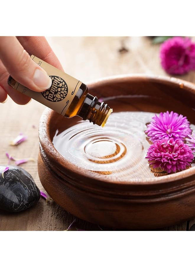 إيروريكس - زيت السوسن العطري زيت السوسن الطبيعي للعناية بالبشرة والجسم والشعر شمعة موزعة لصناعة الصابون تدليك منزلي برائحة عطرية 10 مل - Image 1