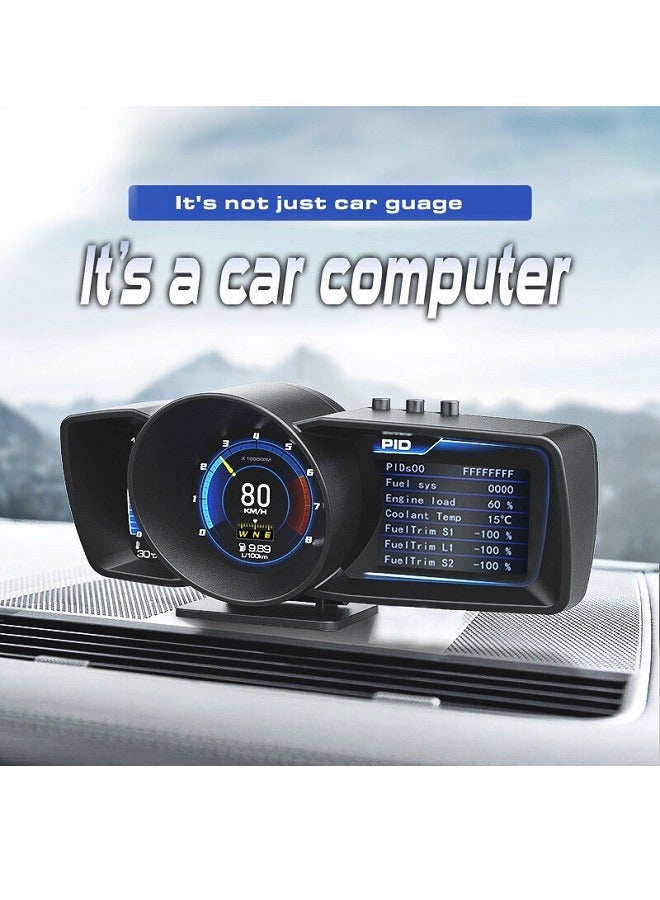 Car Head-up Display HUD OBD2+GPS Smart Guage Car Computer BeiDou Multifunctional Car Instrument - Image 2