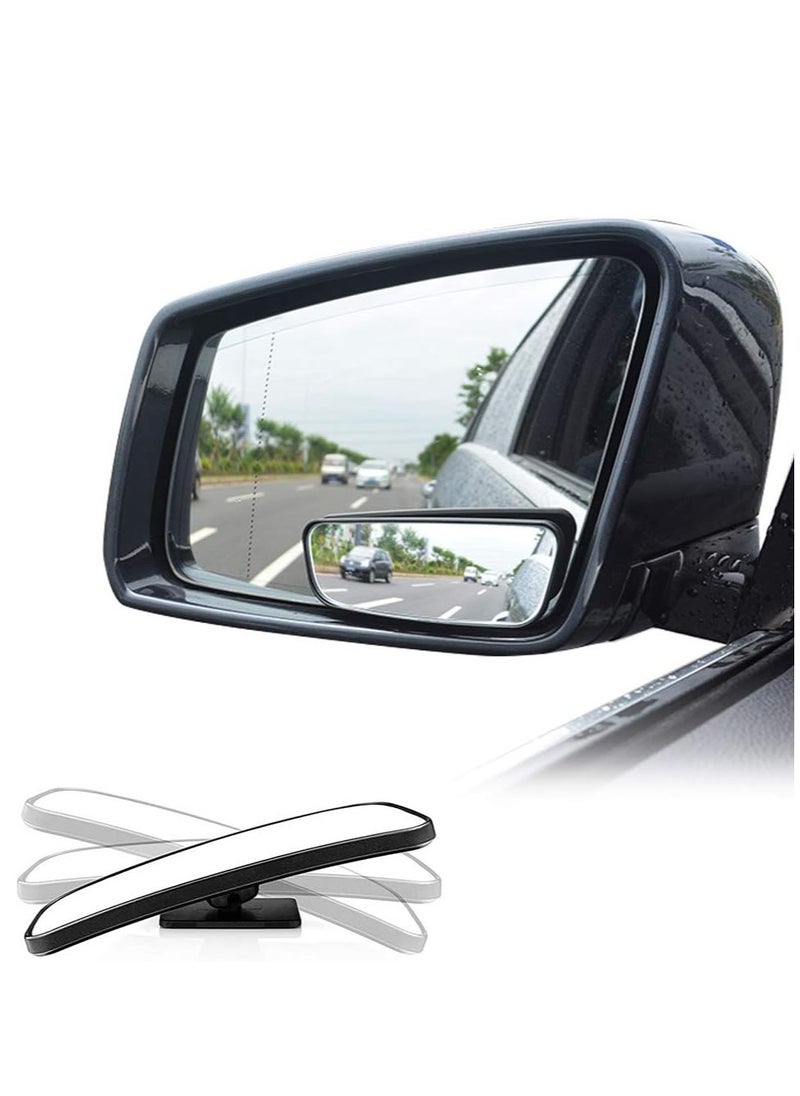 spa luxetique Blind Spot Mirror for Cars Car Side Mirror Blind Spot Auto Blind Spot Mirrors Wide Angle Mirror Convex Rear View Mirror Stick on Design Adjustable  - Image 1