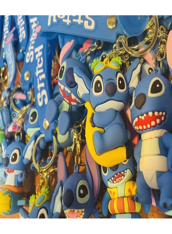 سلسلة مفاتيح سيليكون ثلاثية الأبعاد - ستيتش ( شكل عشوائي) - Image 3