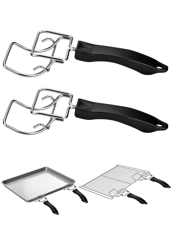 مقلاة الهواء محمصة الخبز بالحمل الحراري طاردة صينية الفرن, طاردة الشواية, قصاصة الشواية, قصاصة الفرن, مقبض الطعام, مقبض الفرن مقاوم للحرارة, شائعة للأواني والشوايات, تستخدم في الإزالة السريعة - Image 1