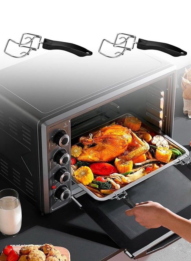 مقلاة الهواء محمصة الخبز بالحمل الحراري طاردة صينية الفرن, طاردة الشواية, قصاصة الشواية, قصاصة الفرن, مقبض الطعام, مقبض الفرن مقاوم للحرارة, شائعة للأواني والشوايات, تستخدم في الإزالة السريعة - Image 2