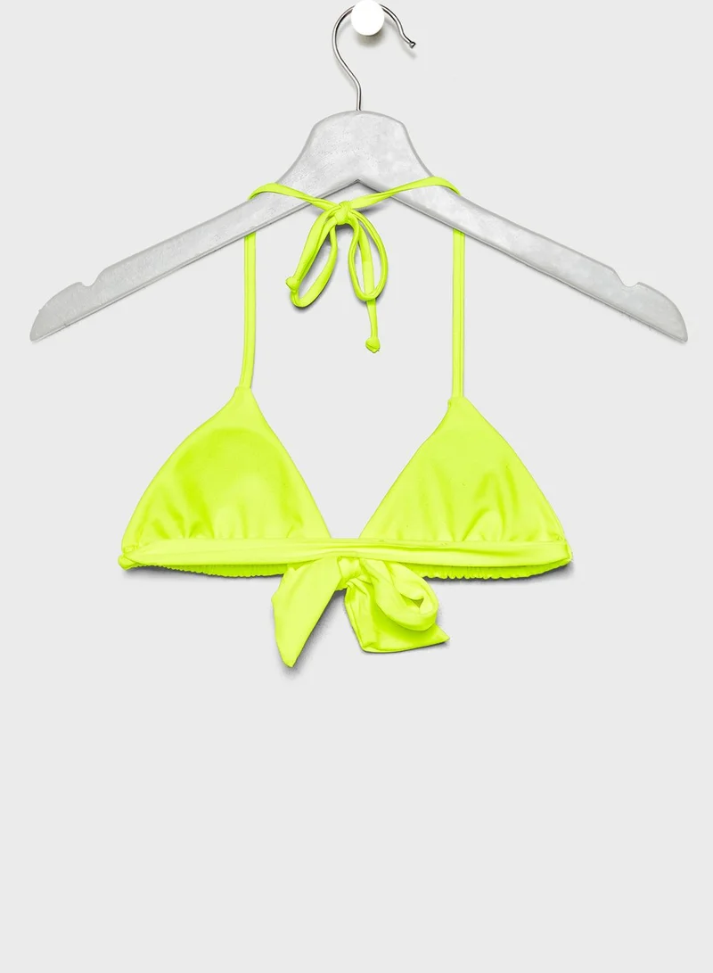 Coconut Cove Jenna Halter Neck Tie Detail Bikini Set