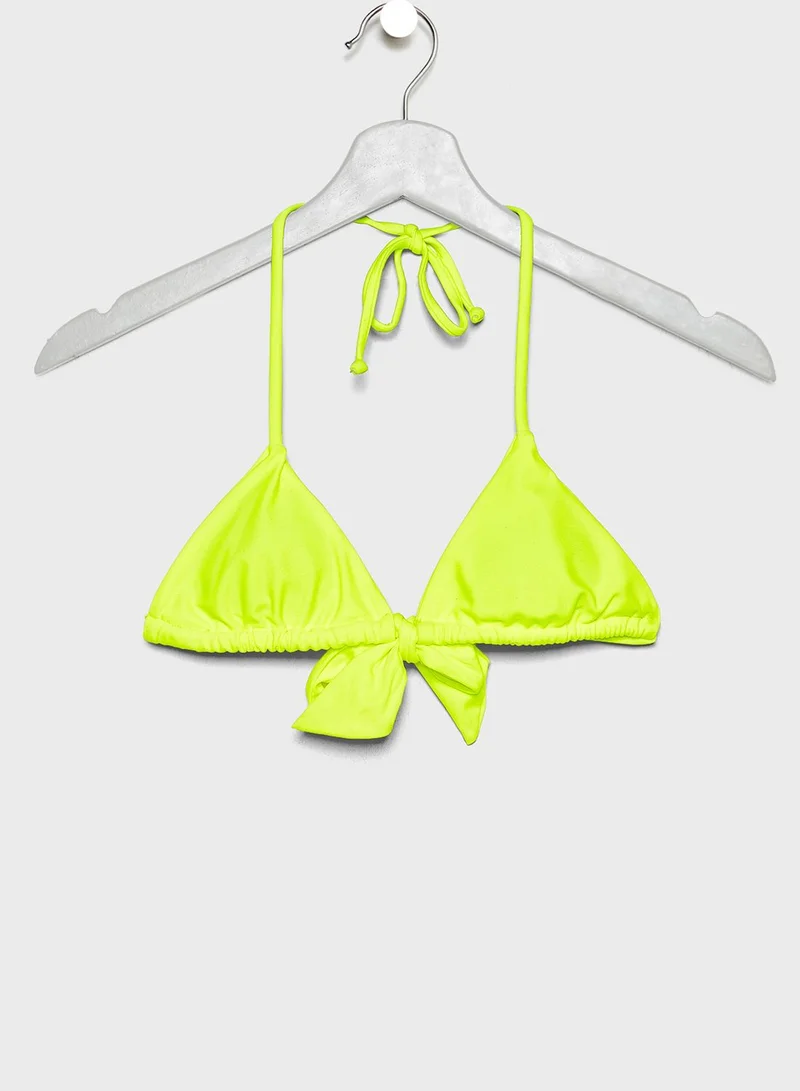 Coconut Cove Jenna Halter Neck Tie Detail Bikini Set