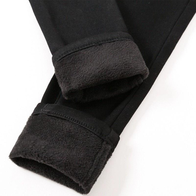 Thin Skinny Pants Stretch Casual Pants High Waist Pants High Waist Skinny Pants All-Match Loose Slim-Fit Thickened Cropped Pants - Image 1