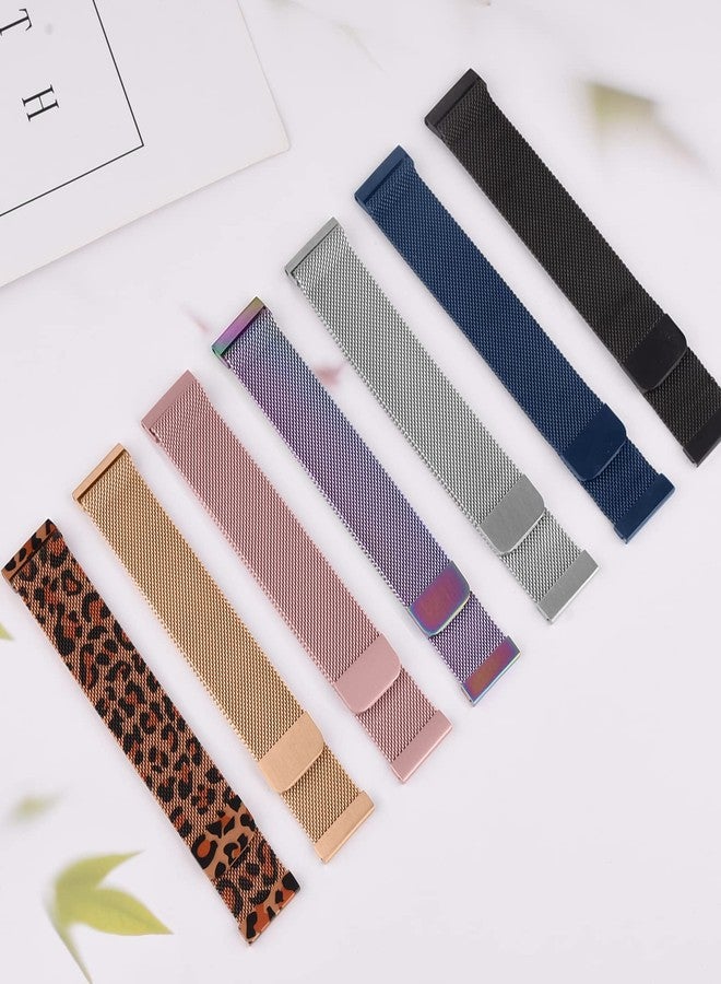 Meliya ID208 Plus Smart Watch Bands, 22mm Stainless Steel Metal Bands for Fitpolo/Quican/Aeac/Tensky ID208 Plus Smartwatch Replacement Wristband Adjustable Straps (Rose Gold) - Image 5