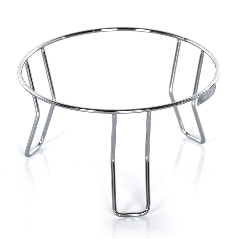 valashiv Fancy Water Pot and Matka Stand Stainless Steel Pot Stand Kitchen Rack Chrome Plated Plant Pot StandSilver - Image 2