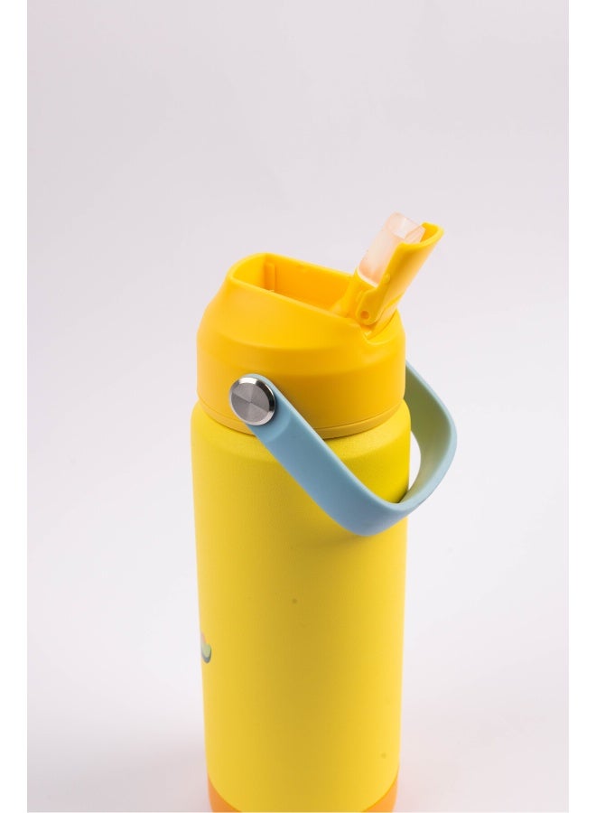 Cocobee Insulated Stainless Steel Water Bottle â Leakproof, Soft Handle Grip, Odour-Free, 500ml, 3 Years+ â Yellow - Image 2