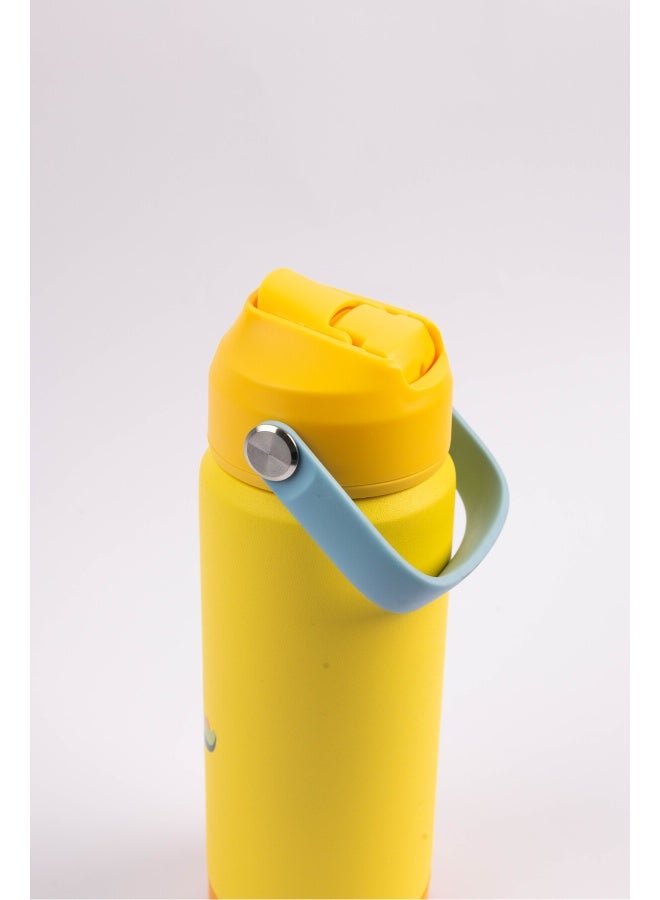 Cocobee Insulated Stainless Steel Water Bottle â Leakproof, Soft Handle Grip, Odour-Free, 500ml, 3 Years+ â Yellow - Image 3