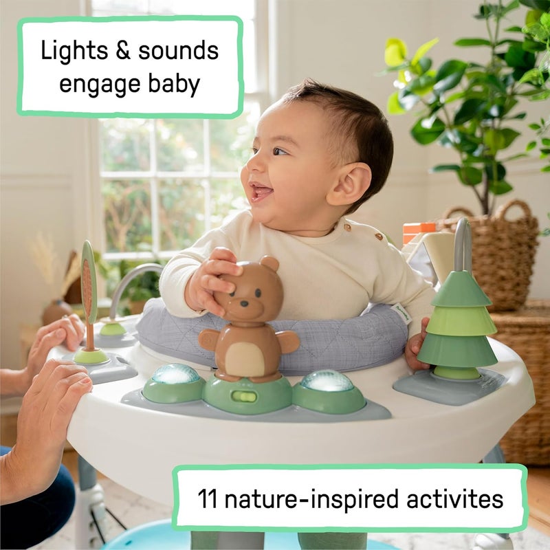 Ingenuity Spring  Sprout 2in1 Baby Activity Center Jumper and Table with Infant Toys  Ages 6 Months  First Forest - Image 5