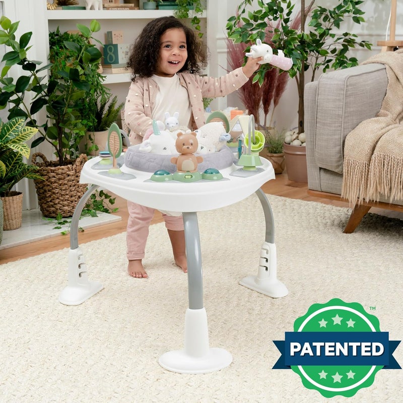 Ingenuity Spring  Sprout 2in1 Baby Activity Center Jumper and Table with Infant Toys  Ages 6 Months  First Forest - Image 4