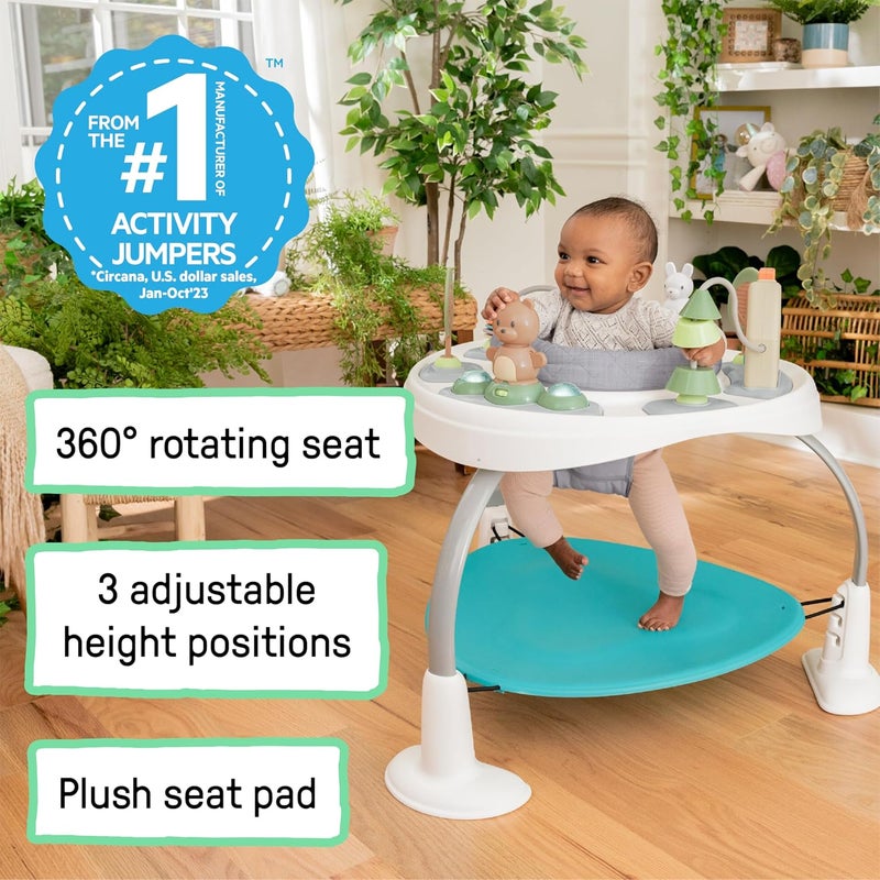 Ingenuity Spring  Sprout 2in1 Baby Activity Center Jumper and Table with Infant Toys  Ages 6 Months  First Forest - Image 3