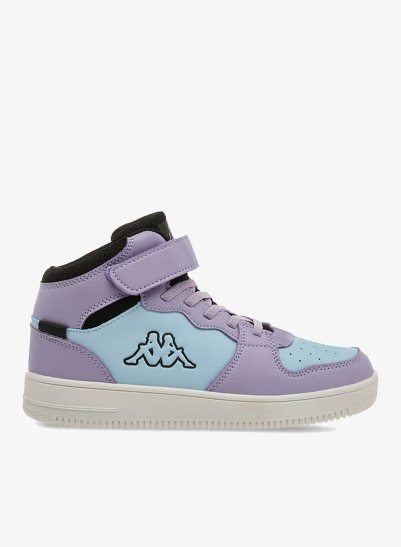 Kappa Girls' Colourblock Sneakers with Hook and Loop Closure