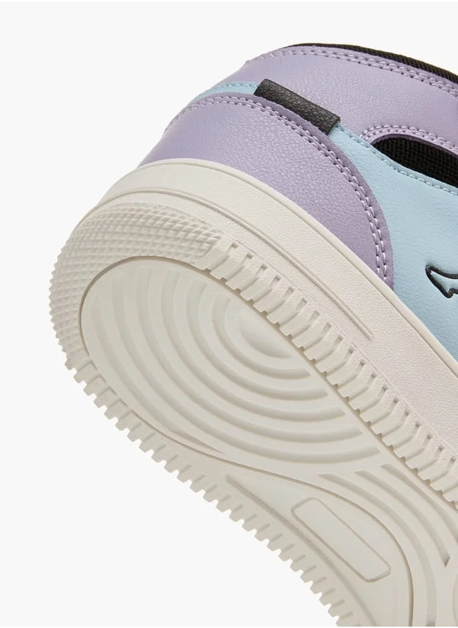كابا Girls' Colourblock Sneakers with Hook and Loop Closure