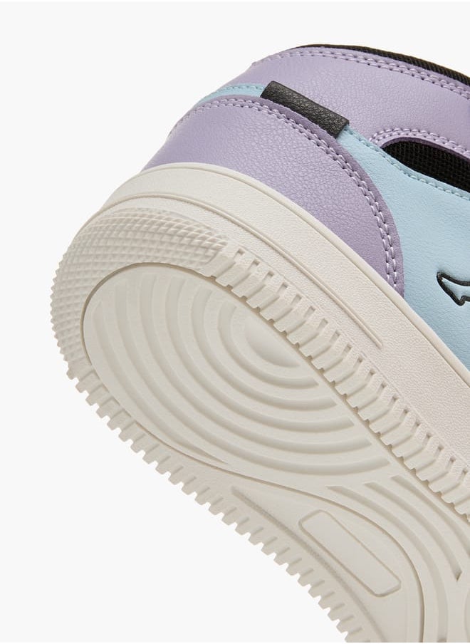 Kappa Girls' Colourblock Sneakers with Hook and Loop Closure  - Image 5