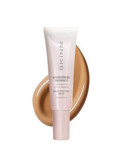SKINN Enlightened Radiance 10-in-1 Tinted Sunscreen Broad Spectrum with SPF 30, (Medium) - Hydrating & Brightening Tinted Moisturizer for Face, Wrinkles & Fine Line - Lightweight Coverage Skin Tint