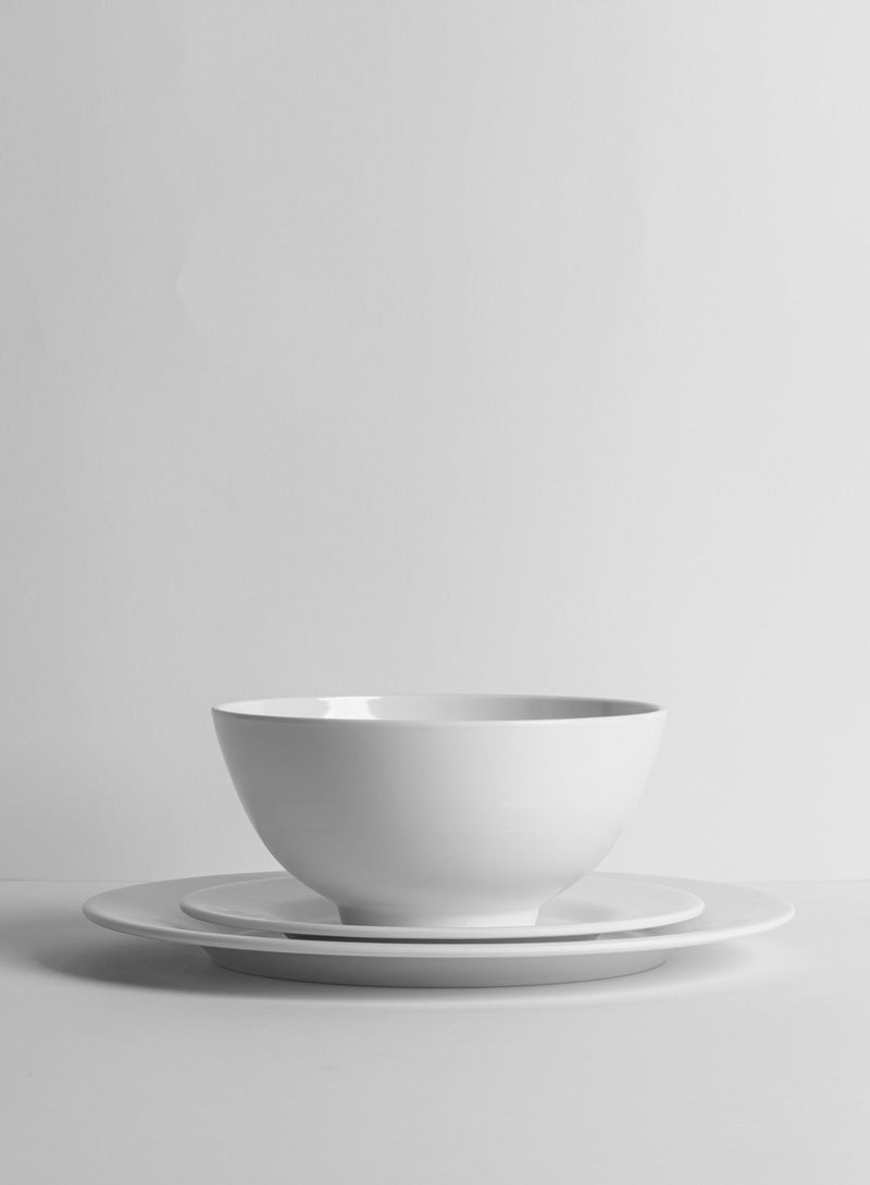 Master Gold Premium Melamine Dinner Set 18 Pieces For 6 People White Microwave And Dishwasher Safe - Melamine Plates Set - Healthy Melamine Dinner Set (18 Pieces ) - Image 4