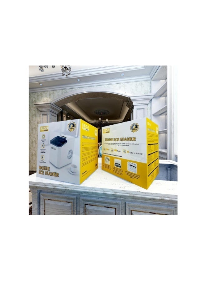 DENX Home Ice Maker DX2051, 12kg/24hrs Capacity, 1.3L Water Tank, 9 Cubes in 6-10 Minutes, 120W - Image 2