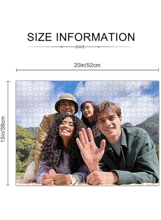 Puzzle, Personalized Puzzles from Photos 35/120/200/300/500/1000 Pieces, ized Wooden Jigsaw Puzzle Gift for Family, Wedding, Birthday, Pet (with Box) (500horizontal) - Image 3