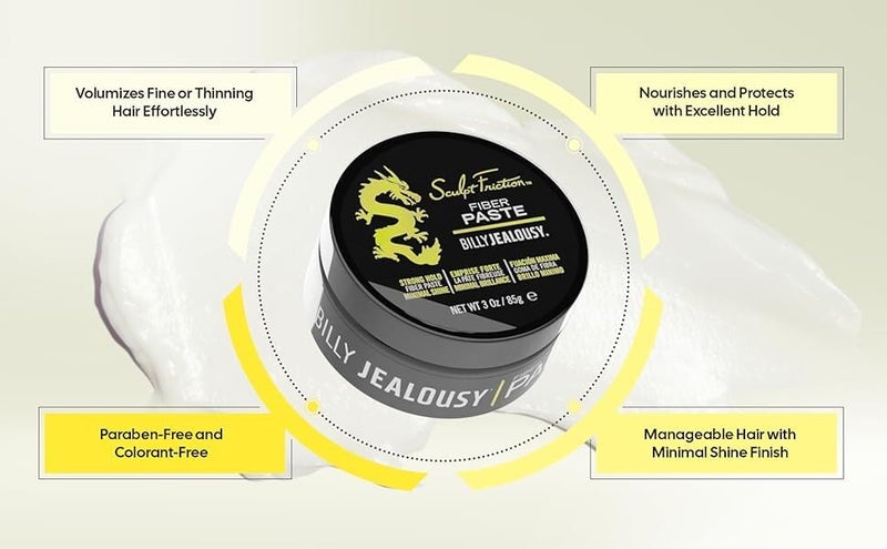Billy Jealousy Sculpt Friction Fiber Paste, 3 oz - Image 3
