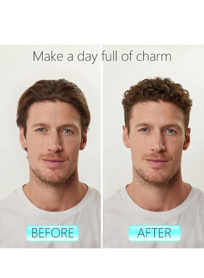 مشطان لتصفيف الشعر، مشط شعر واسع الأسنان لتكثيف الشعر، أداة لرفع جذور الشعر وتكثيفه لأقصى درجة، طقم حلاق مزدوج الاستخدام بأسنان دقيقة وعريضة، أداة من بلاستيك ABS بمقبض محكم للرجال (رمادي) - Image 2