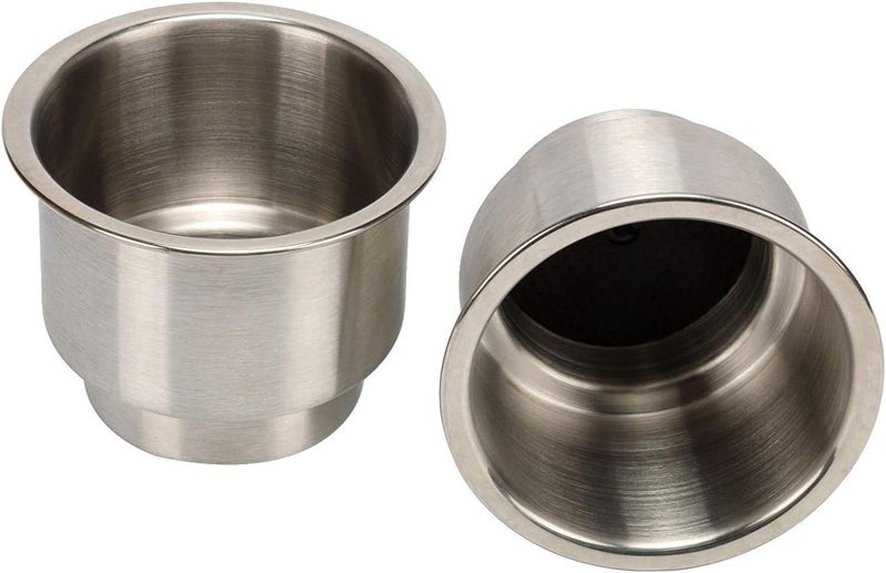 Amarine Made Stainless Steel Self-Draining Cup Holder - 12-Pack for Marine, Boat, RV, and Camper - Image 3