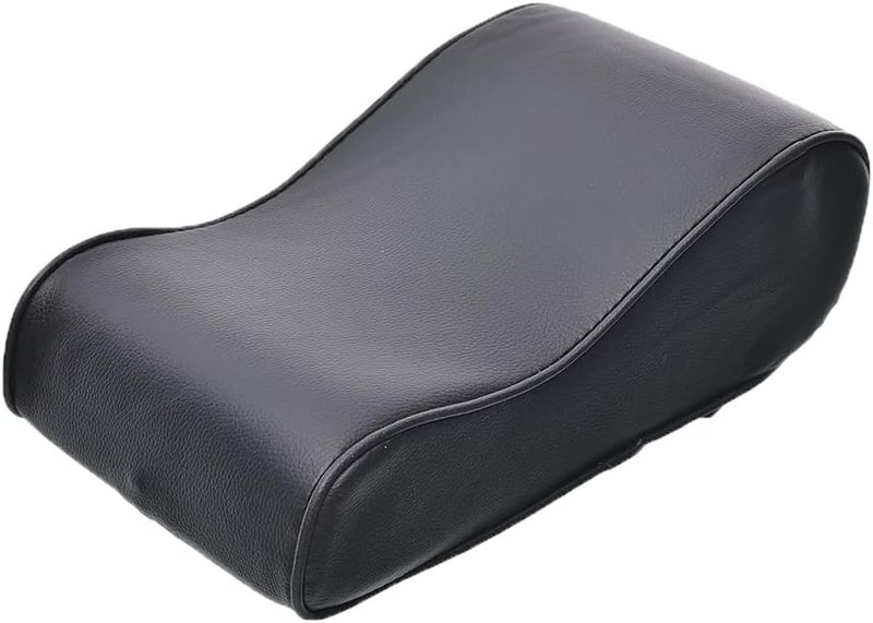 Half leather foamy car armrest - black