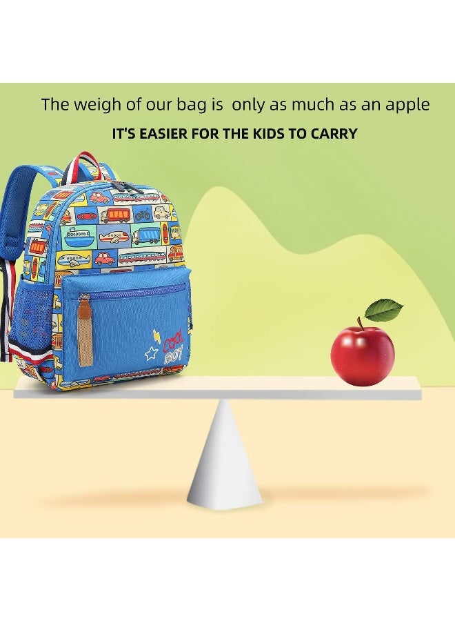 Willikiva Cartoon Bus 12 Kindergarten Backpack for Kids - Image 5