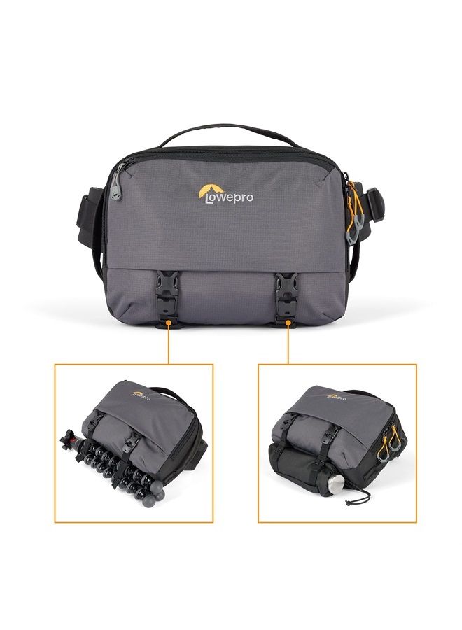 Lowepro Trekker Lite SLX 120, Compact Camera Backpack with Tablet Pocket, Camera Bag for Full Frame Mirrorless Cameras, Tripod Attachment, Water Bottle Holder, Grey - Image 4