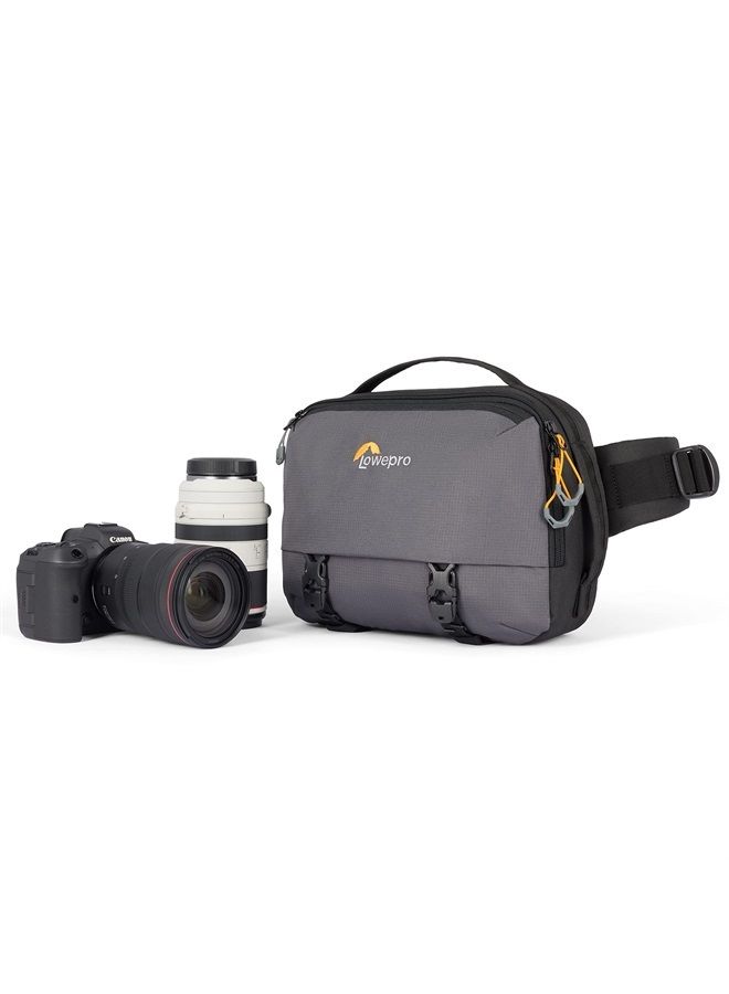 Lowepro Trekker Lite SLX 120, Compact Camera Backpack with Tablet Pocket, Camera Bag for Full Frame Mirrorless Cameras, Tripod Attachment, Water Bottle Holder, Grey - Image 1