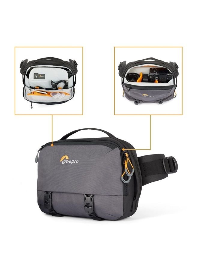 Lowepro Trekker Lite SLX 120, Compact Camera Backpack with Tablet Pocket, Camera Bag for Full Frame Mirrorless Cameras, Tripod Attachment, Water Bottle Holder, Grey - Image 3