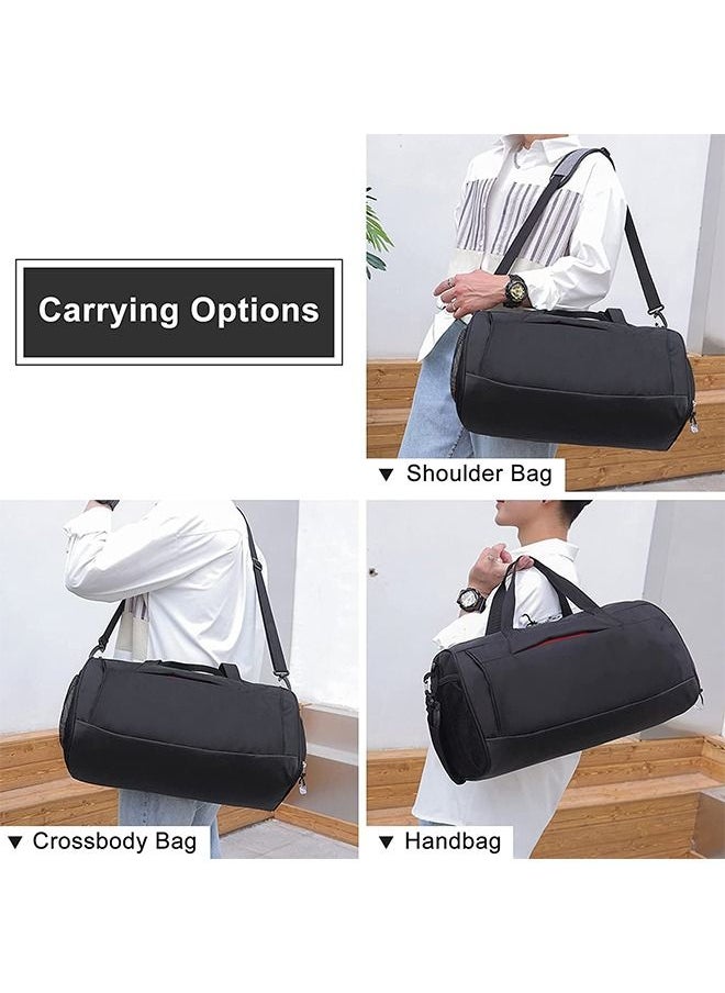 Arabest - Sports and fitness bag with shoe compartment and wet pocket travel luggage bag for both men and women Black - Image 1